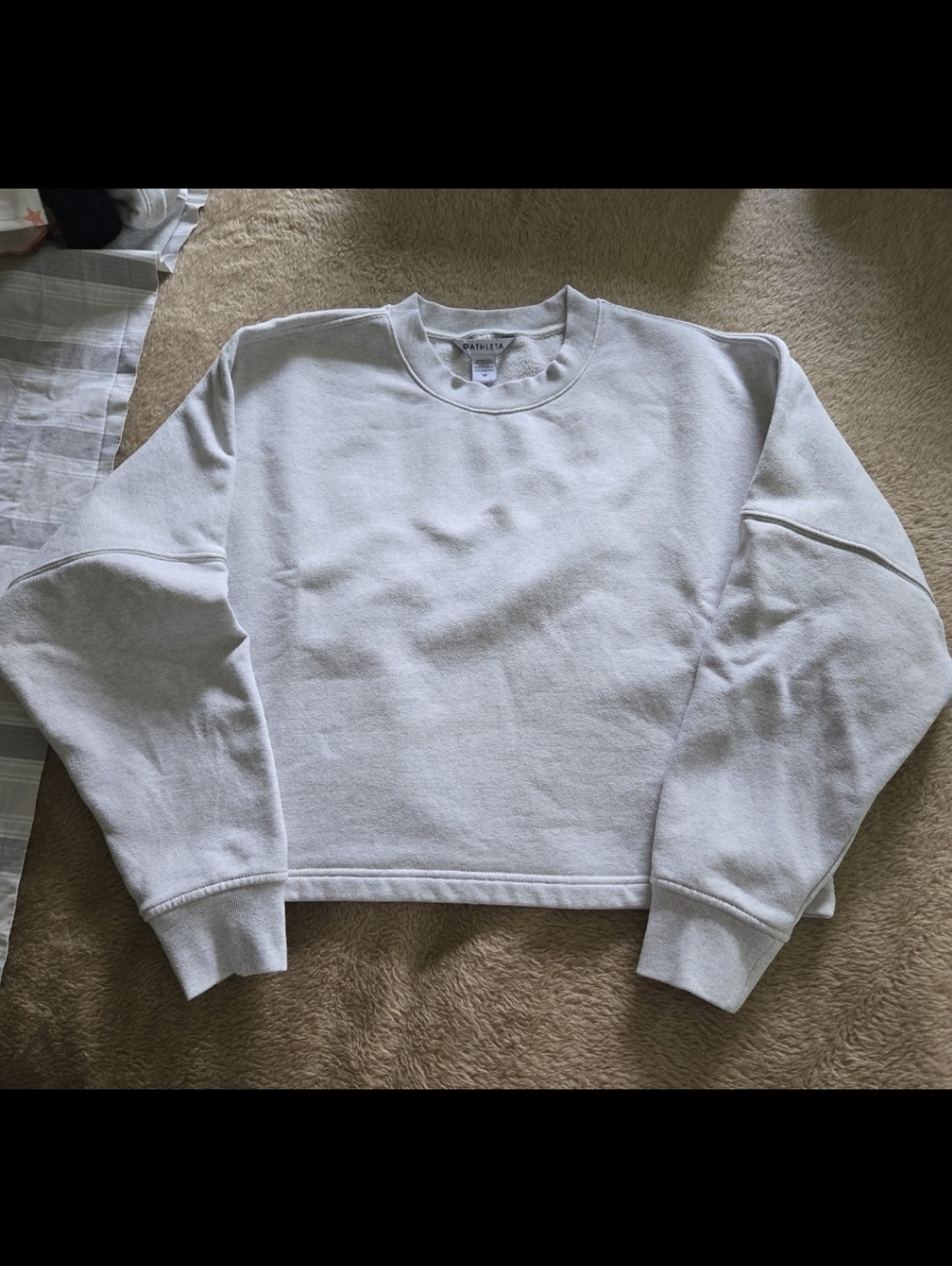 Athleta Easy Fleece Dolman Cropped Sweatshirt M